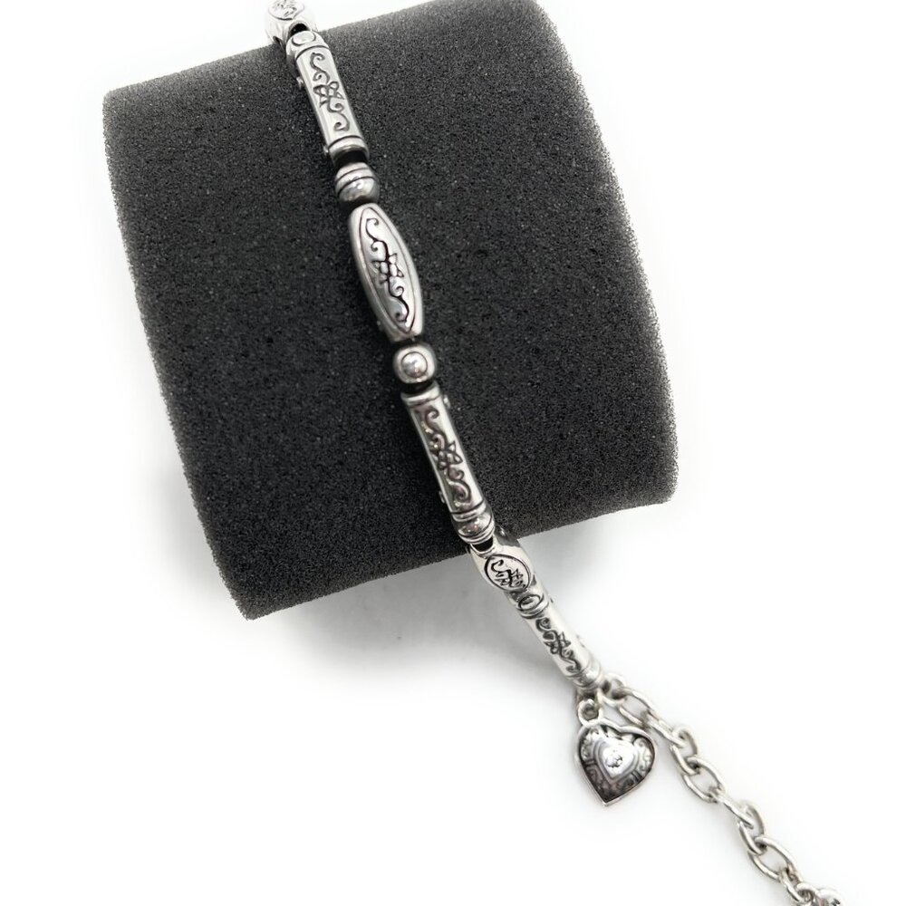 Brighton Silver Bracelet with Heart Charm